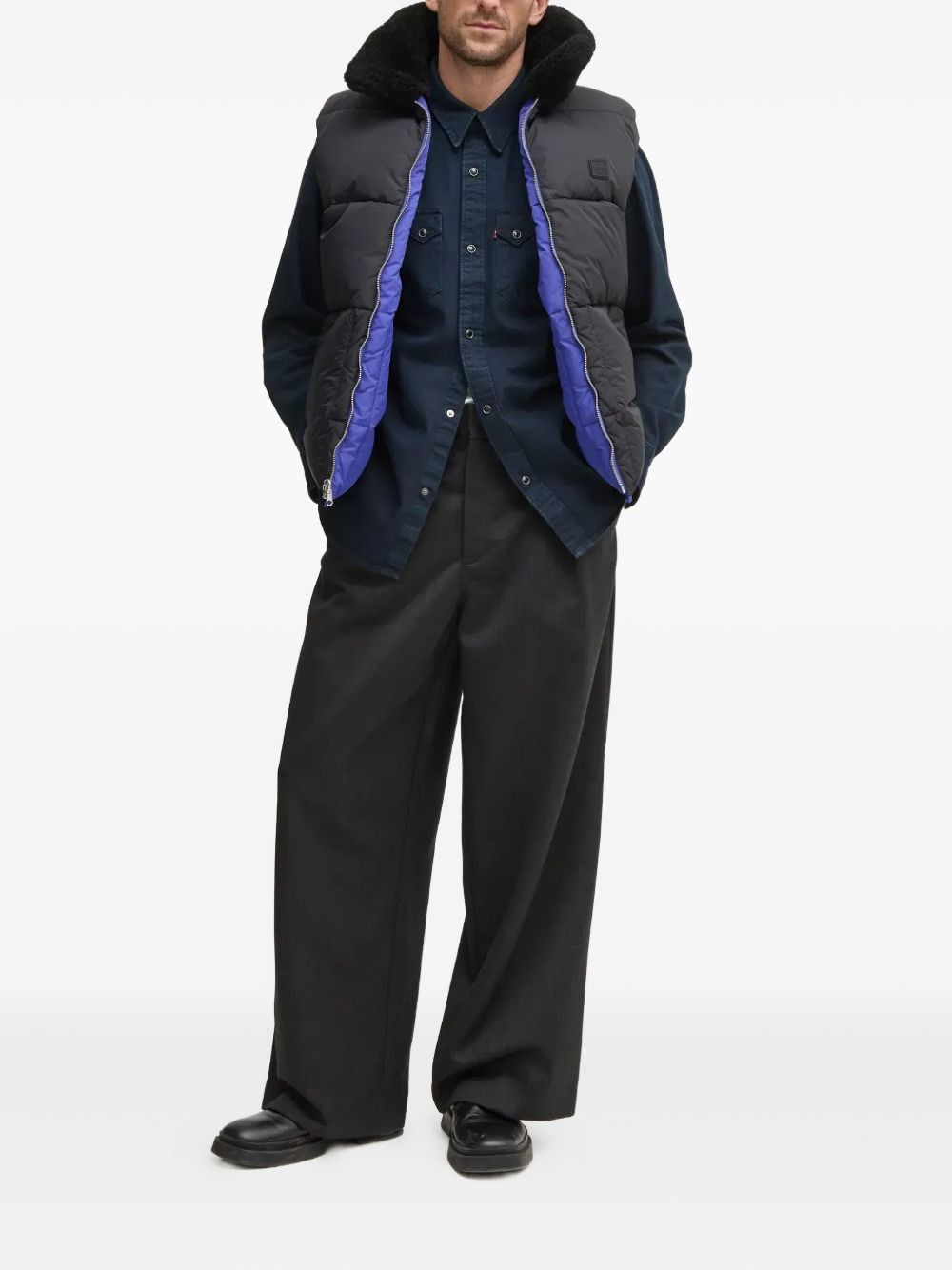 quilted padded gilet - 5