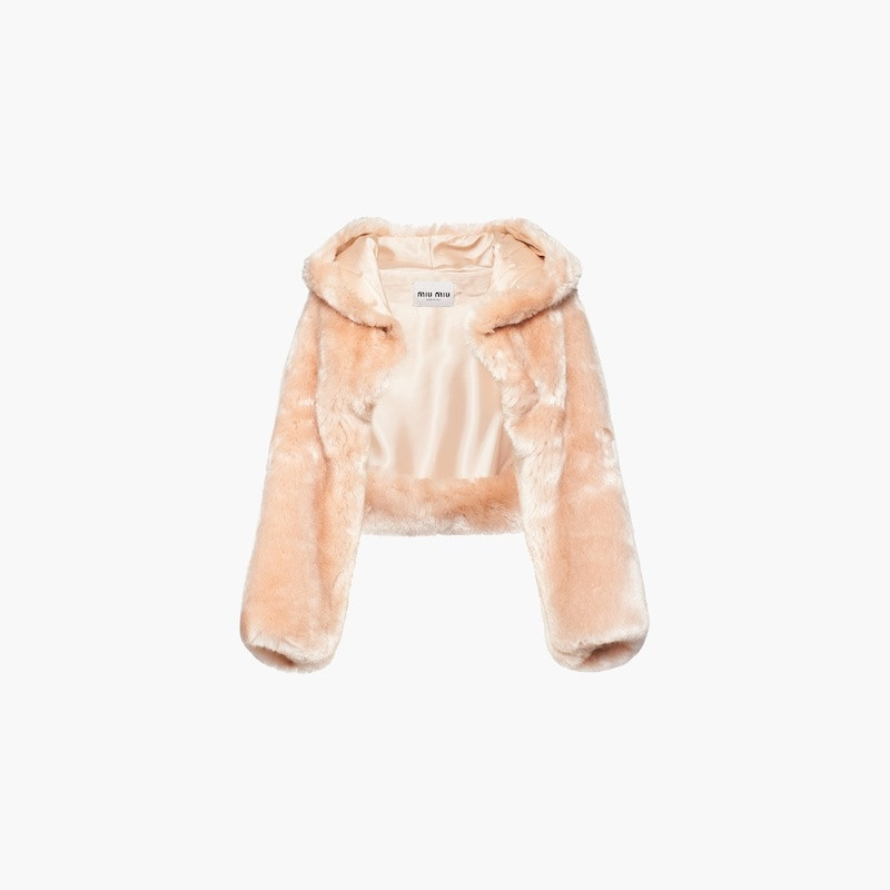 Miu Miu Aspen stole with hood outlook