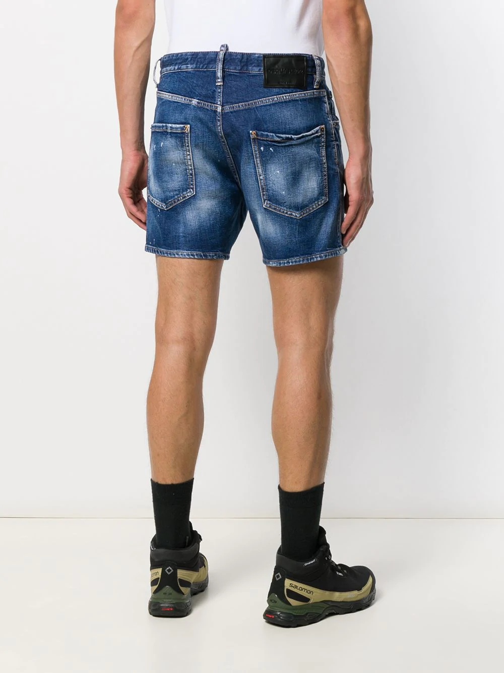 ICON logo denim shorts - 4