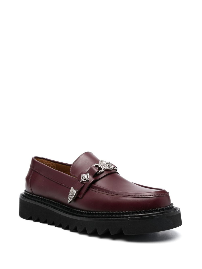 TOGA VIRILIS chunky leather loafers outlook
