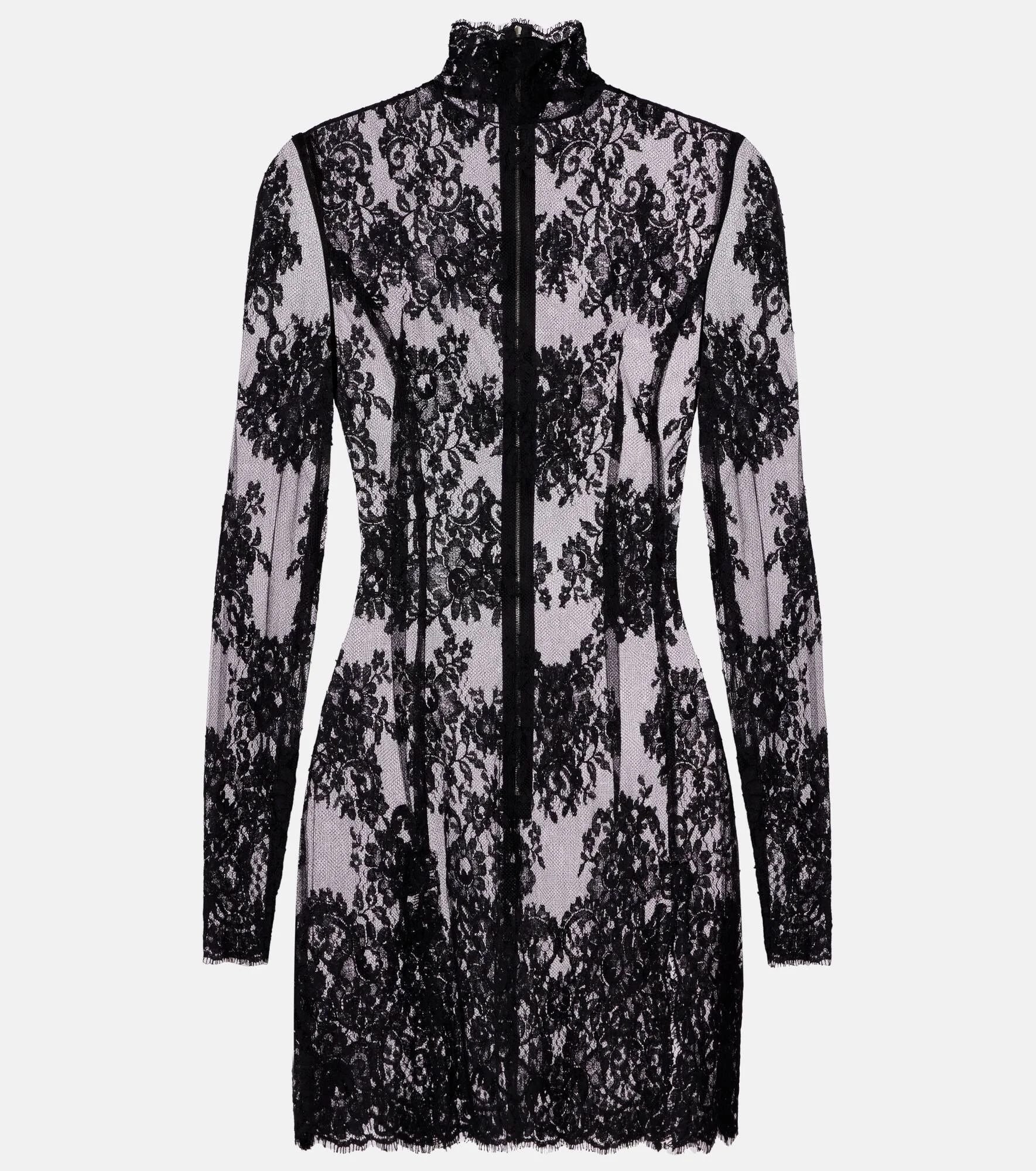 Cord floral lace minidress - 1