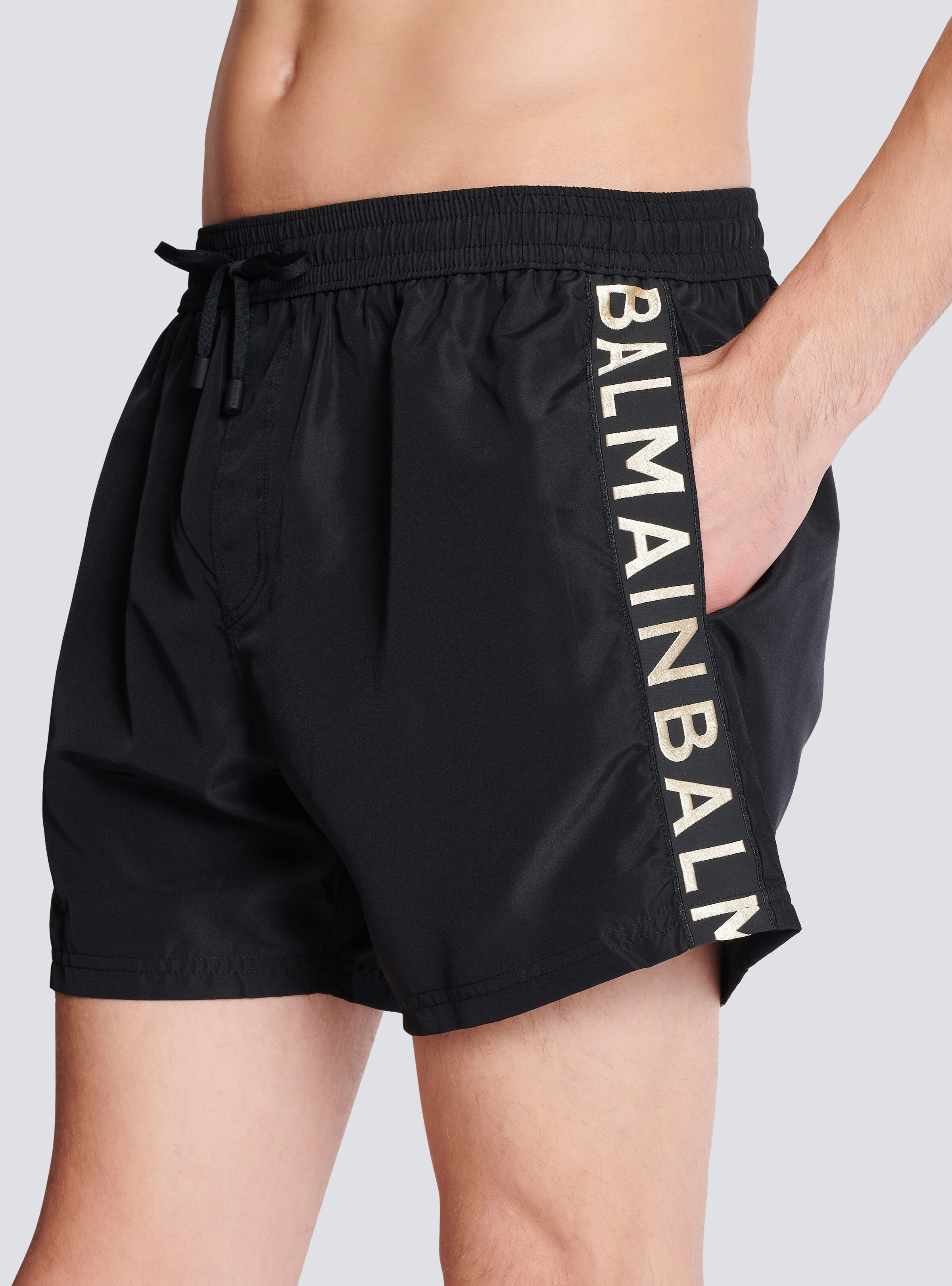 Balmain logo swim shorts - 6