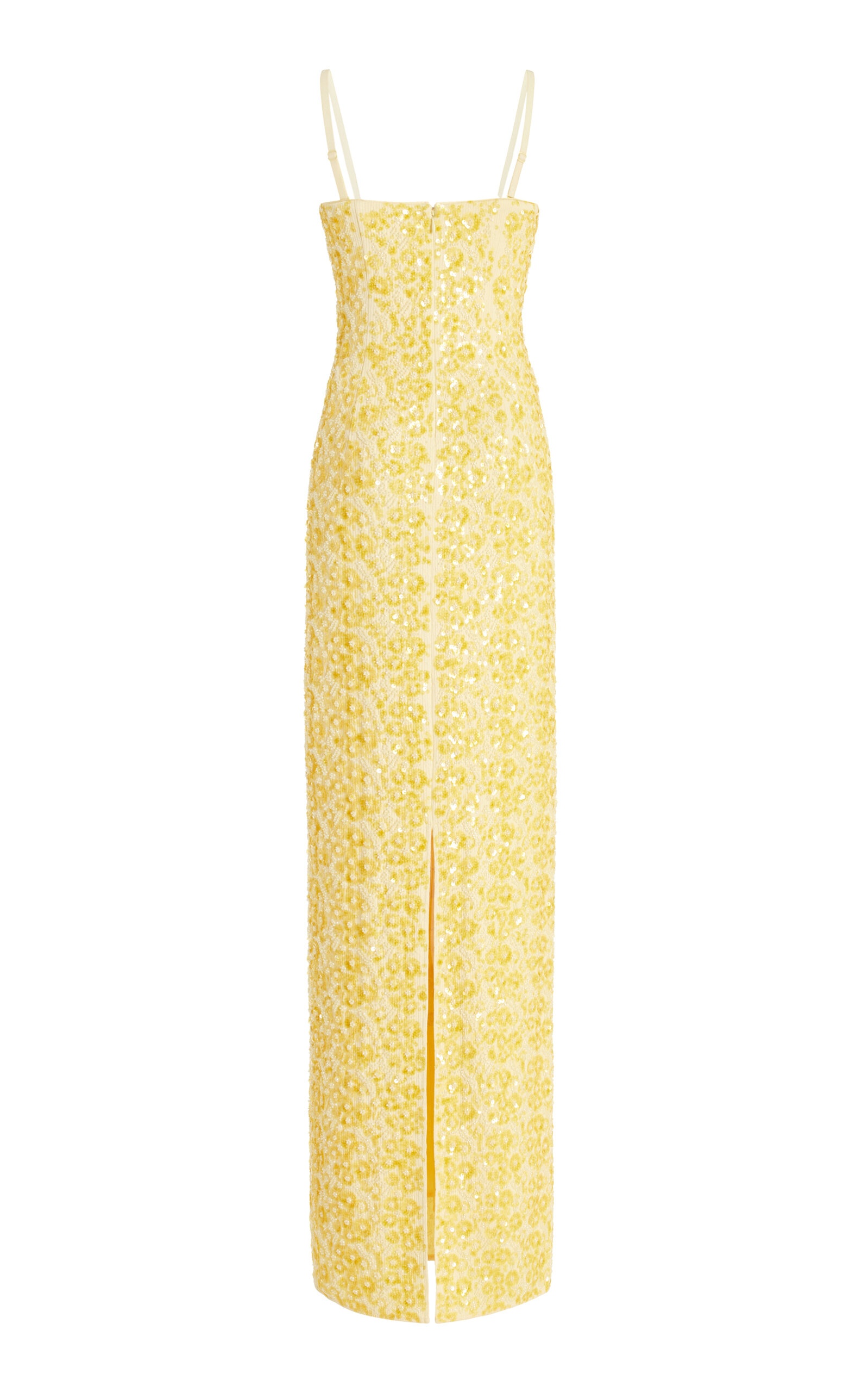 Savia Embellished Jersey Gown yellow - 2