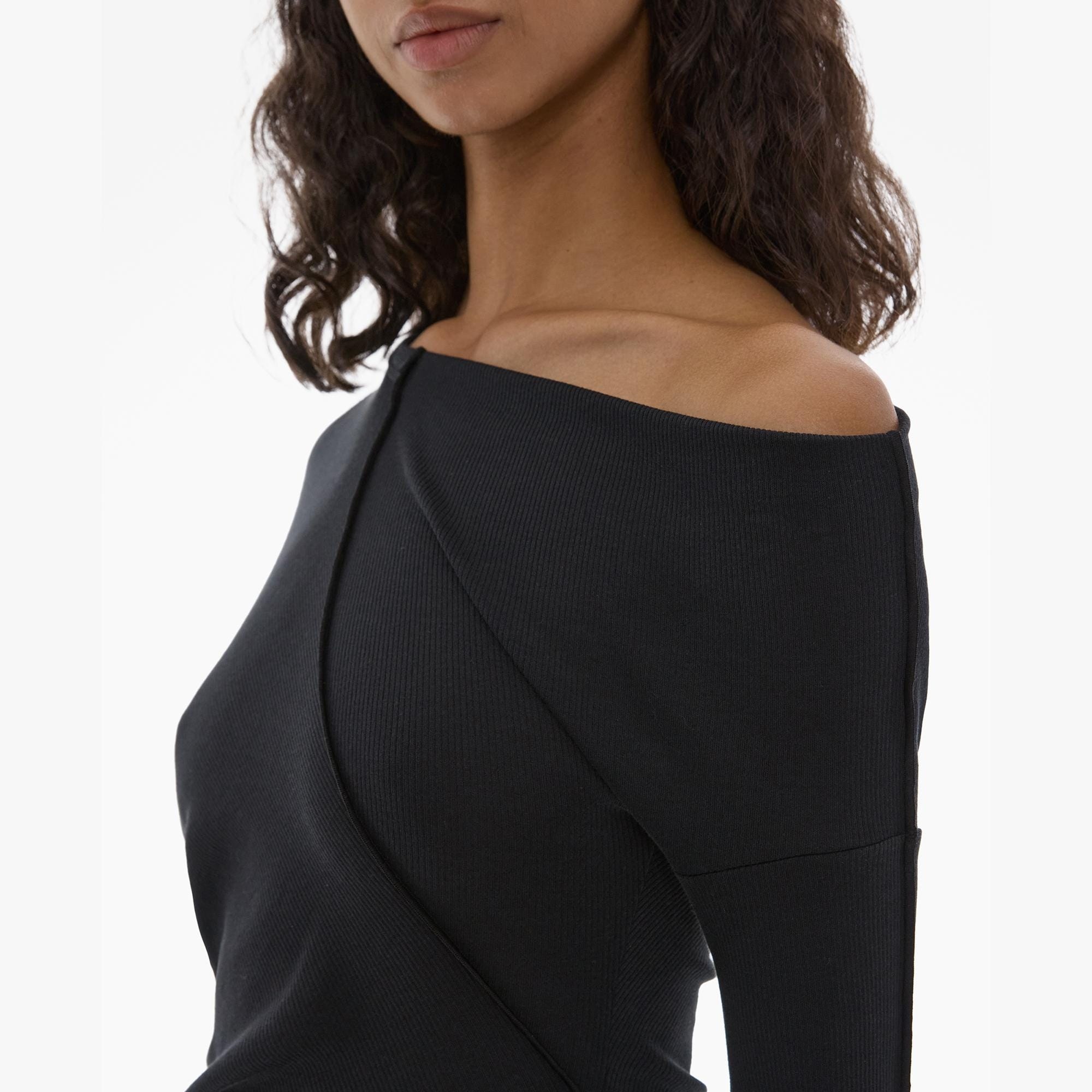 ASYMMETRIC LONG SLEEVE TOP - 6