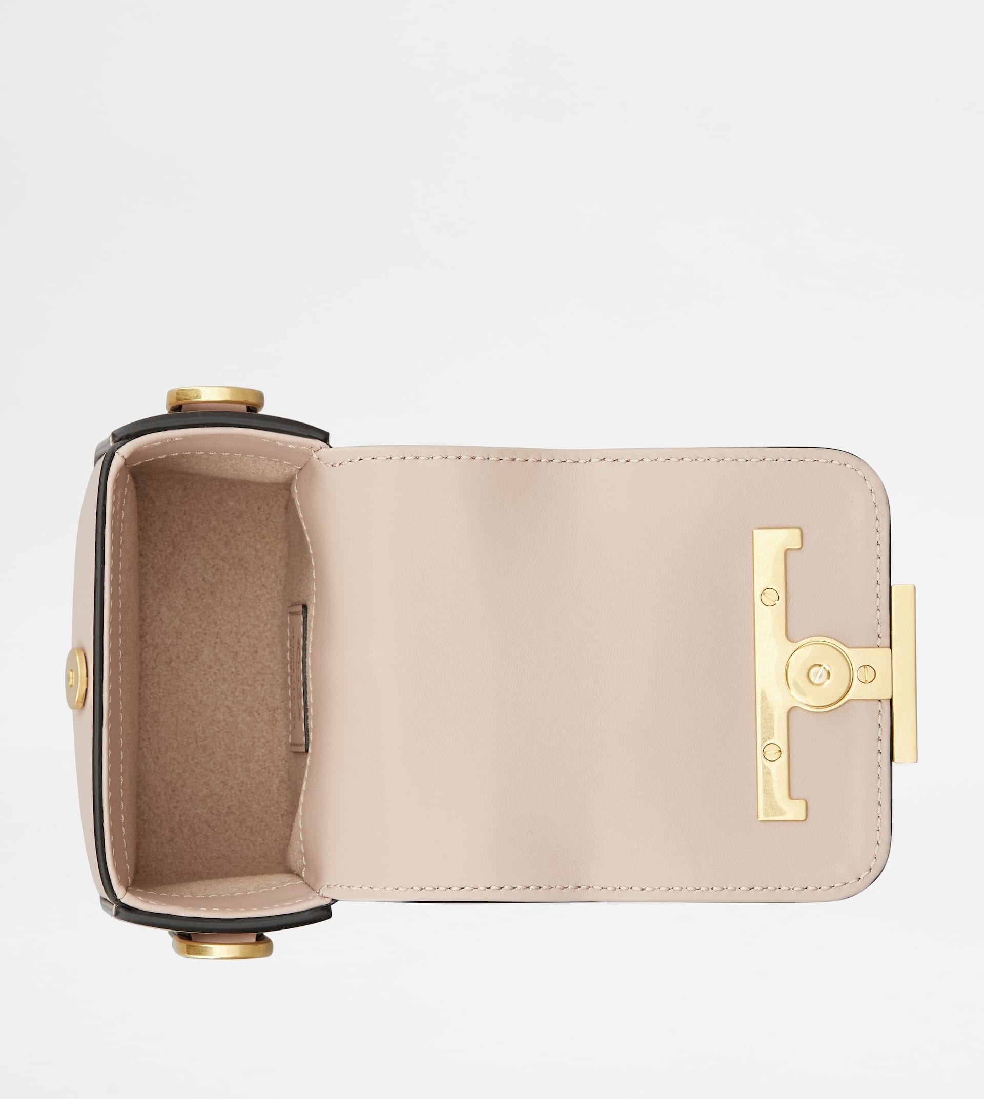 T TIMELESS CROSSBODY BAG IN LEATHER MICRO - PINK - 3