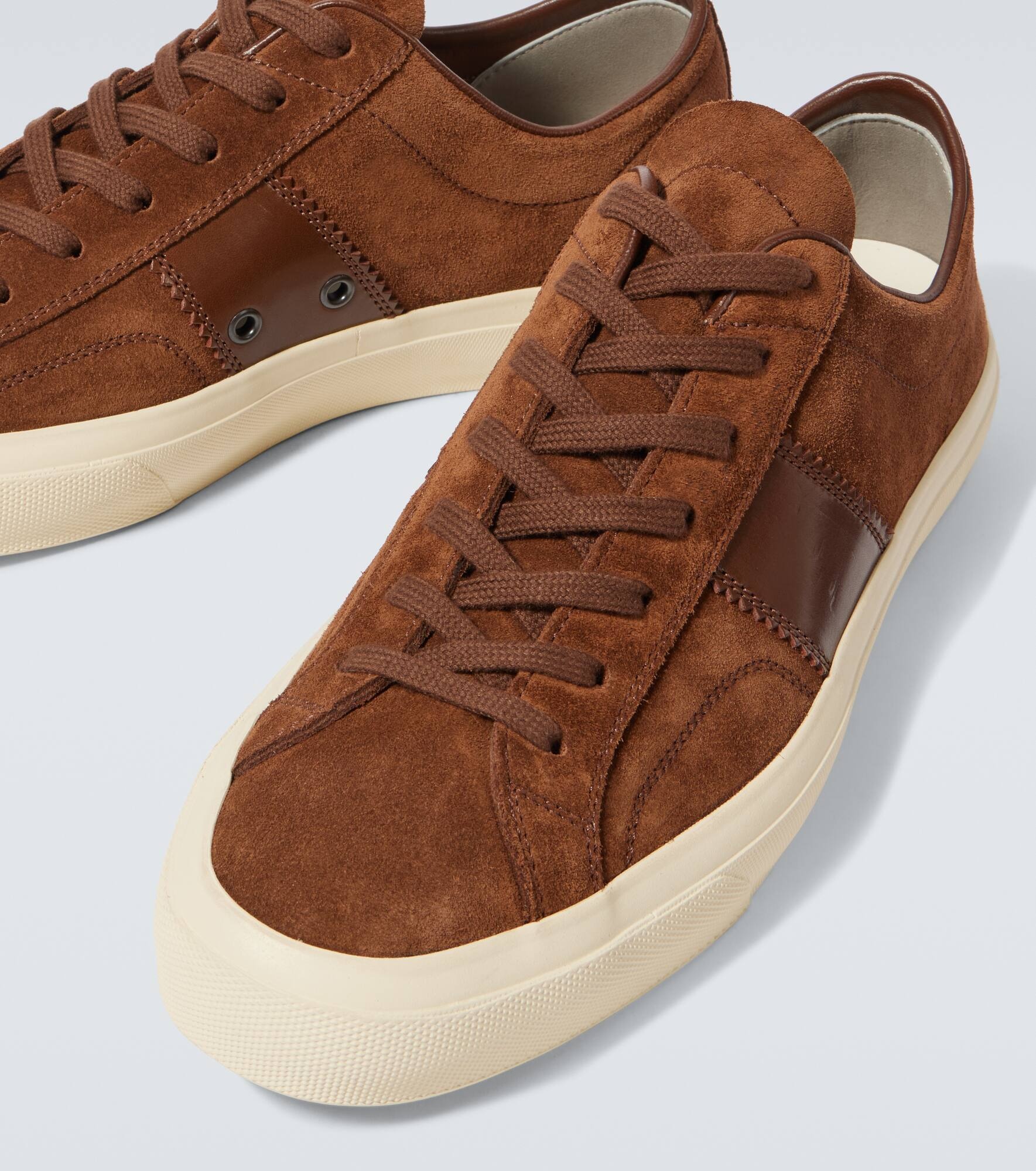 Cambridge logo suede sneakers - 3
