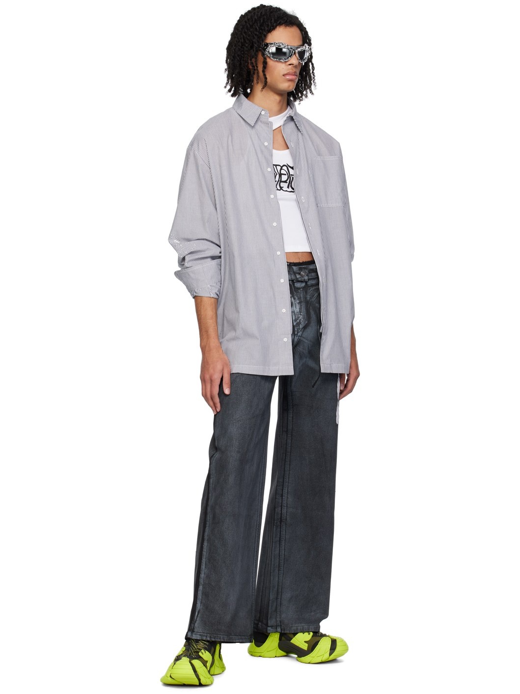 Gray Oversized Shirt - 4