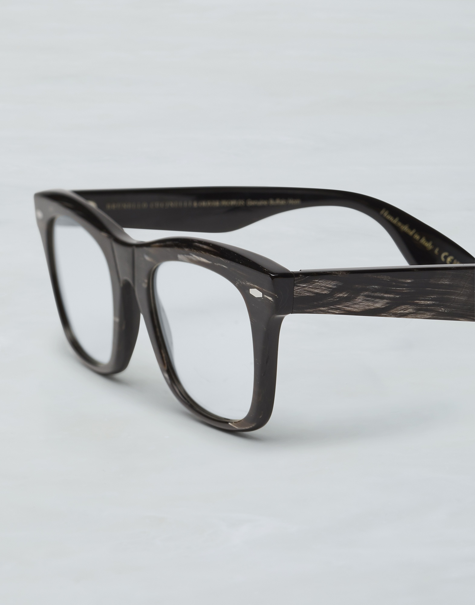 Mr. Brunello horn glasses with blue-light blocking lenses - 3