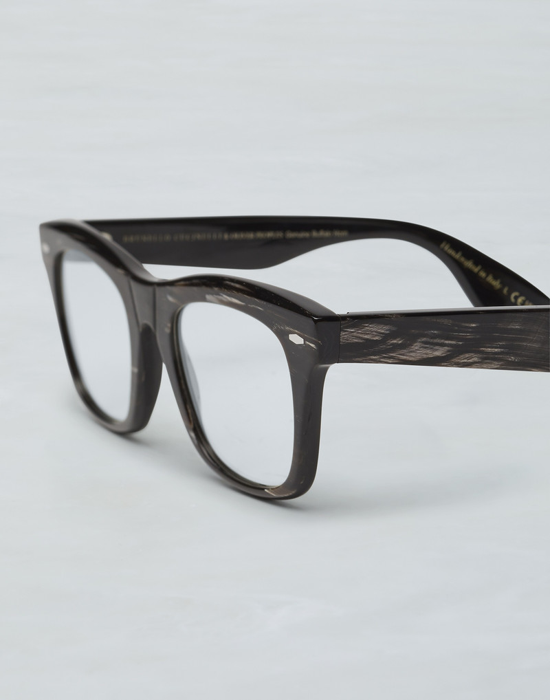 Mr. Brunello horn glasses with blue-light blocking lenses 3