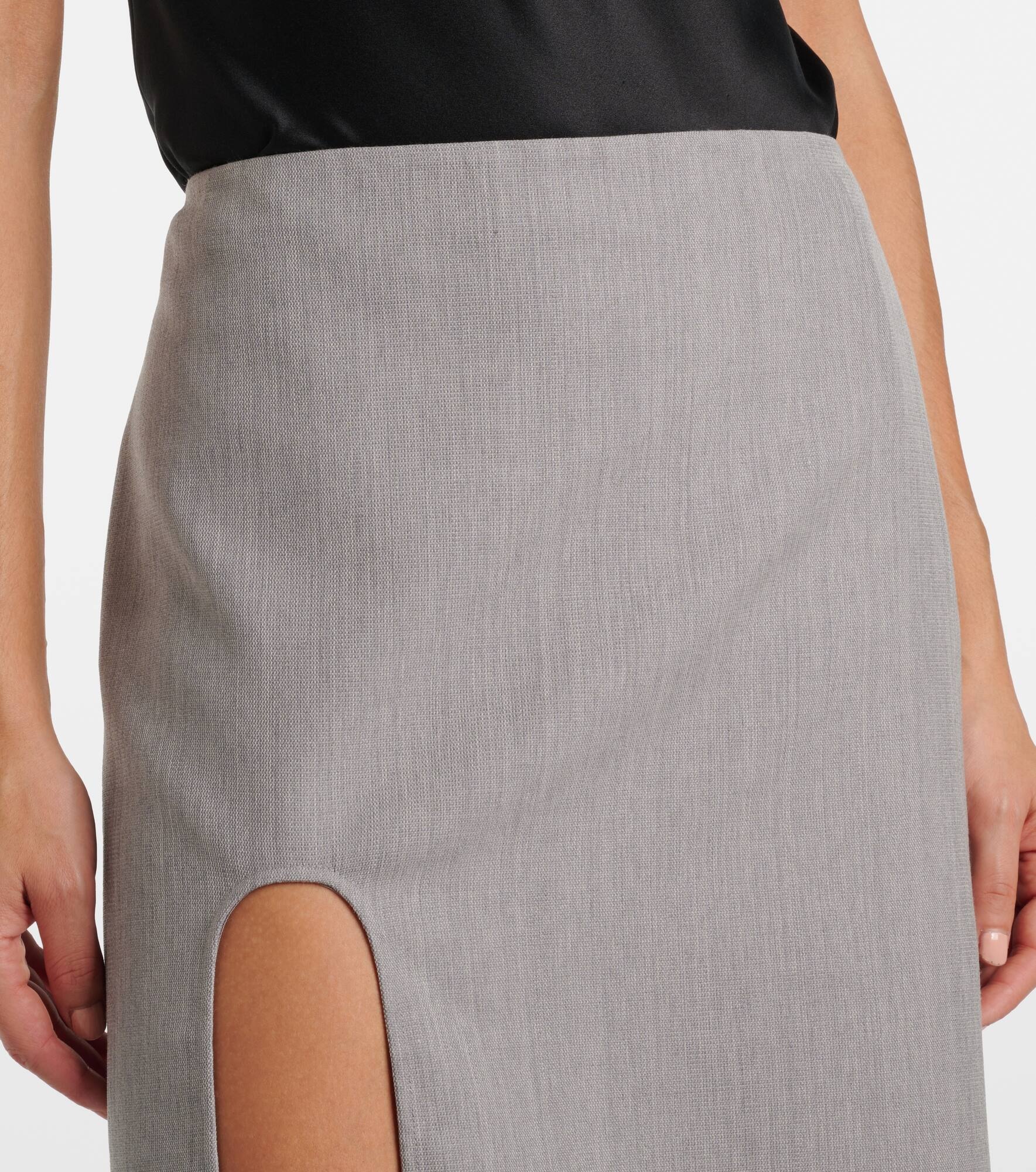 Wool pencil skirt - 4