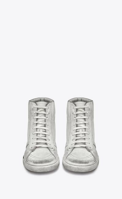 SAINT LAURENT joe sneakers in worn-look leather outlook