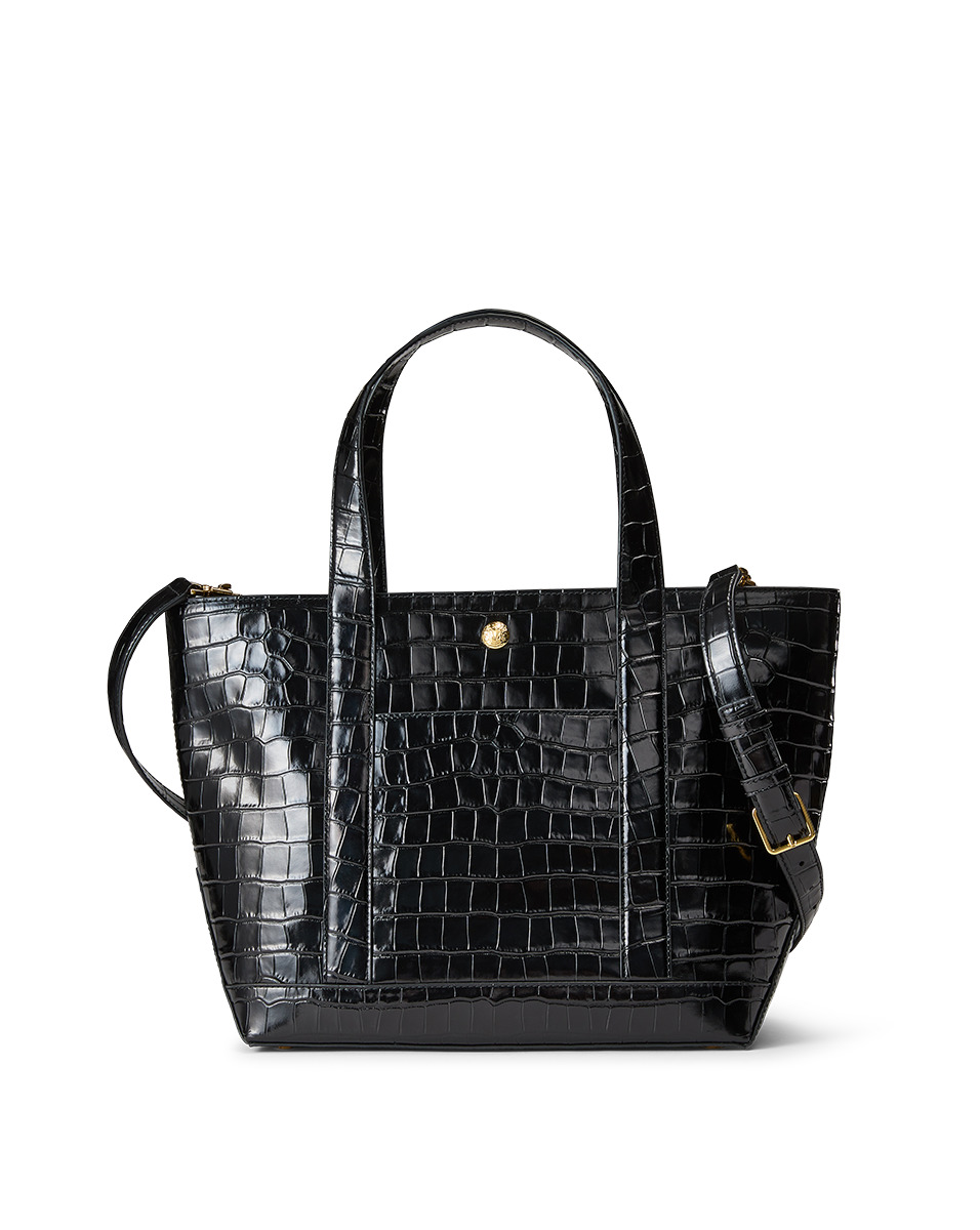 CROC-EMBOSSED VERONICA BEARD GOODY GRAND BAG - 8