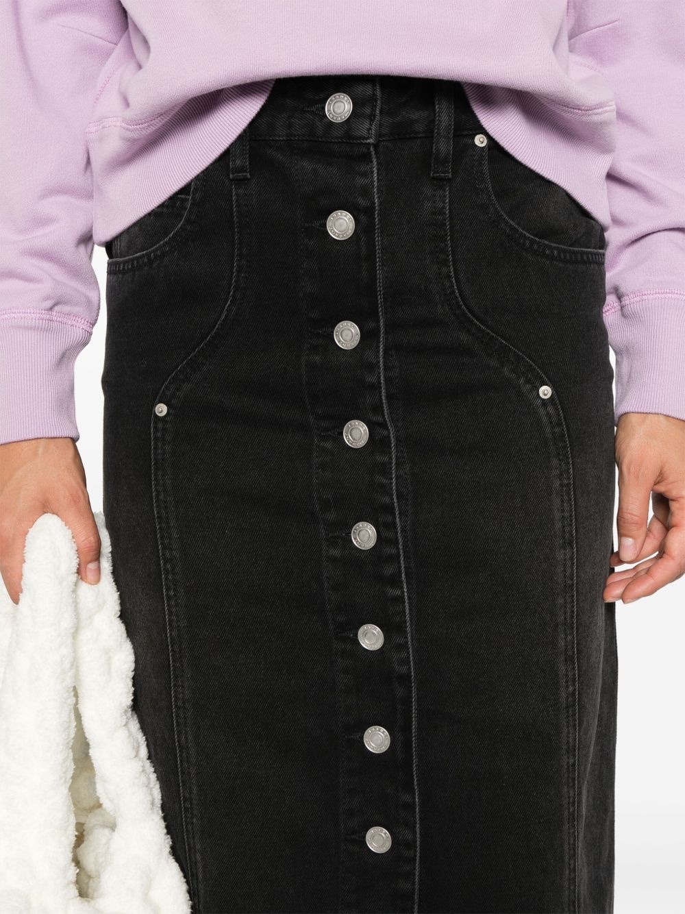 Vandy denim midi skirt - 5