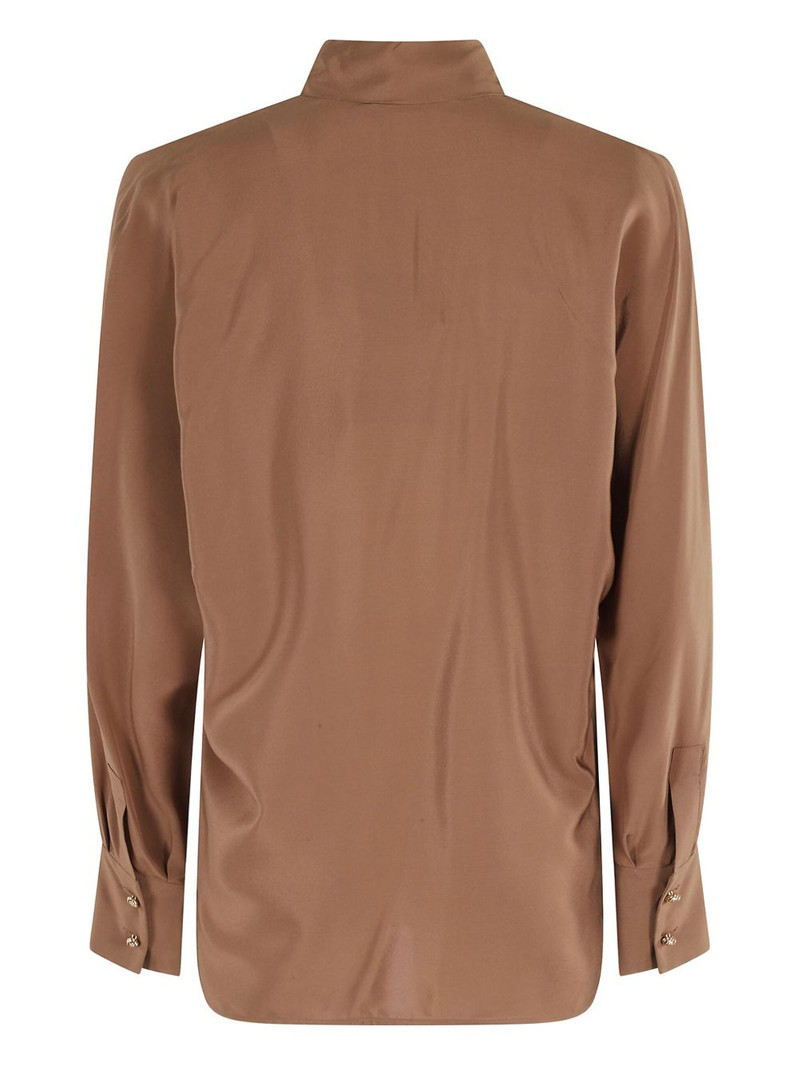 Max Mara bow-collar silk blouse outlook