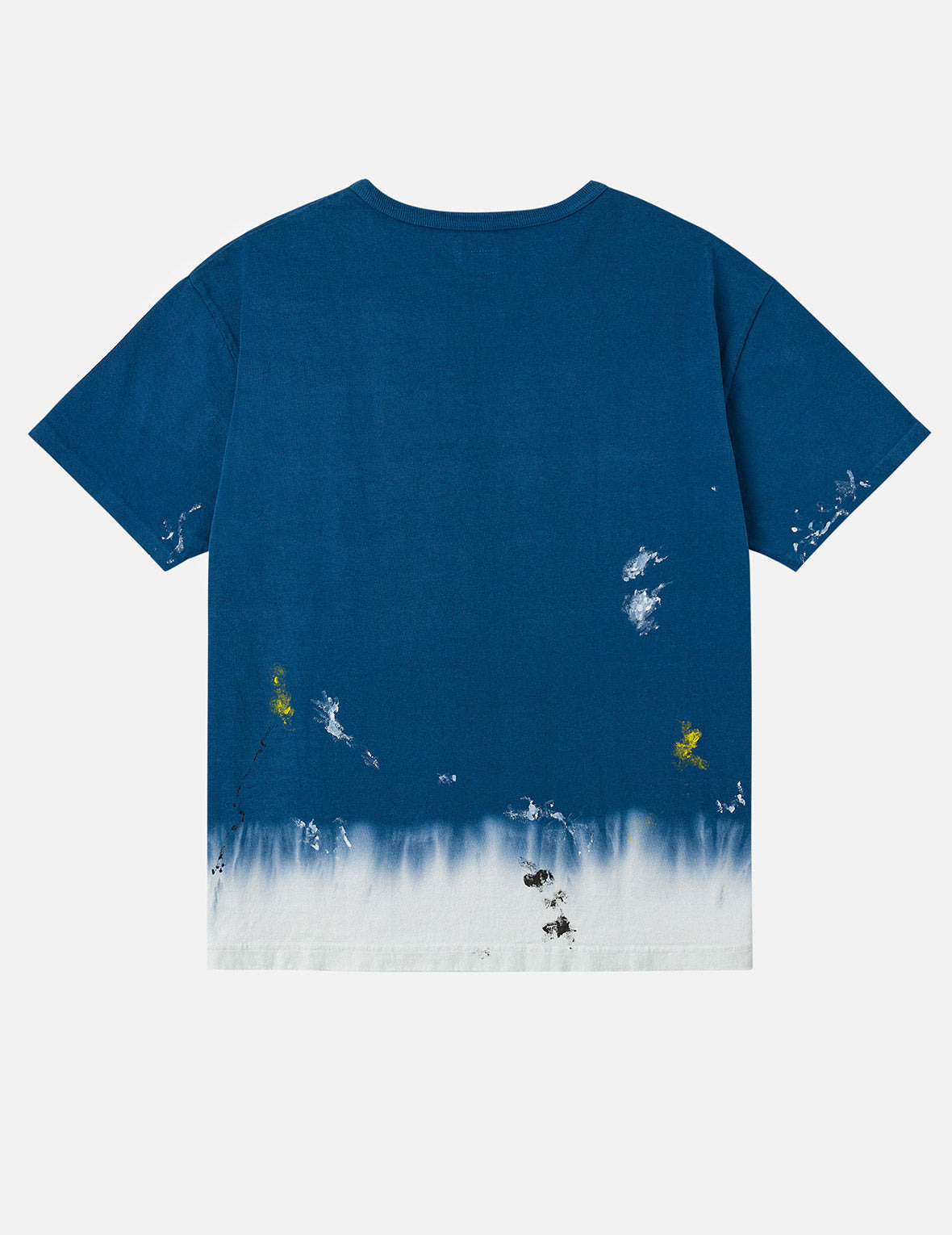 Daruma and Logo Embroidery Regular Fit Dip dyeing T-shirt - 2