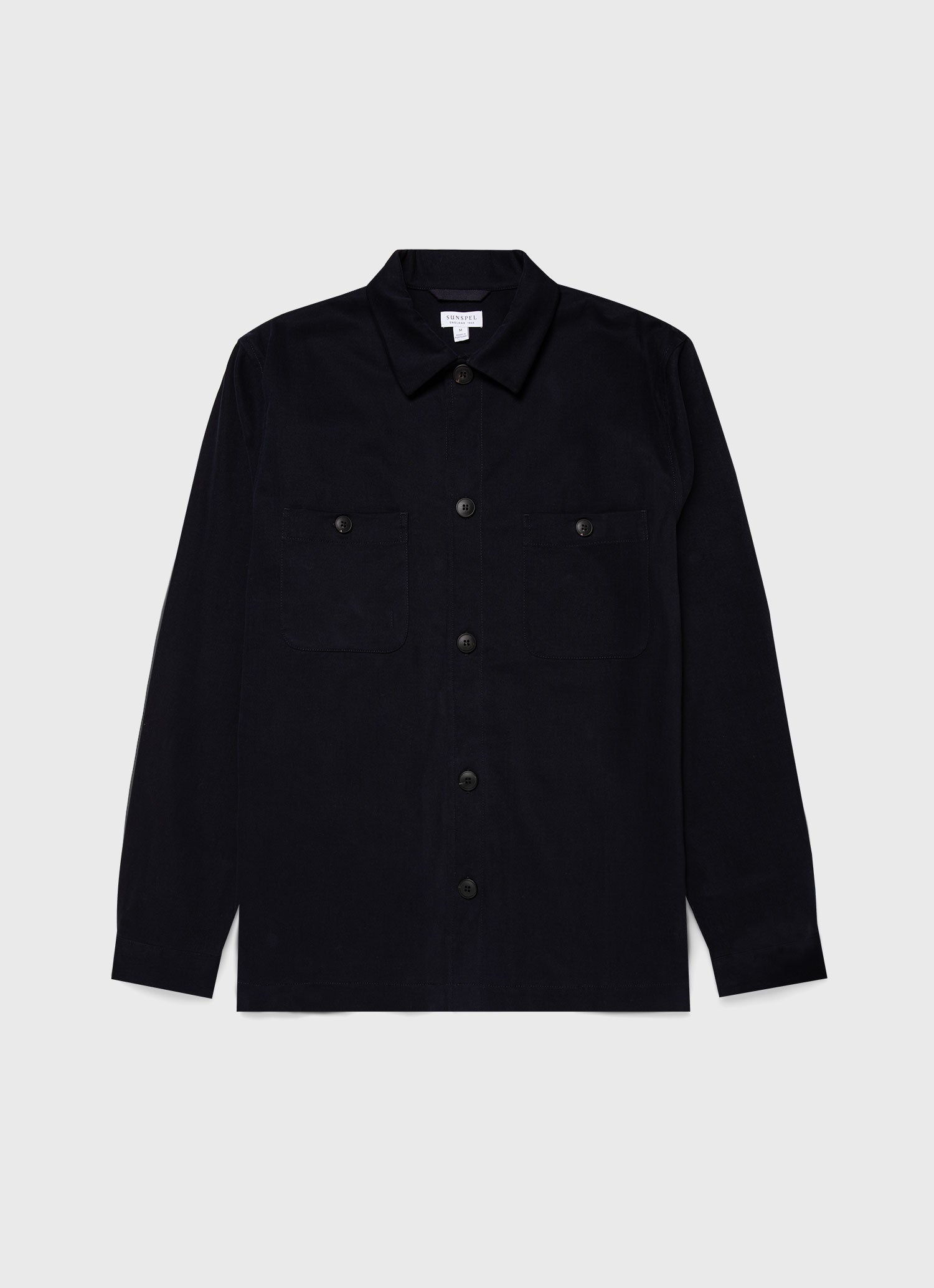 Brushed Cotton Wool Overshirt - 1