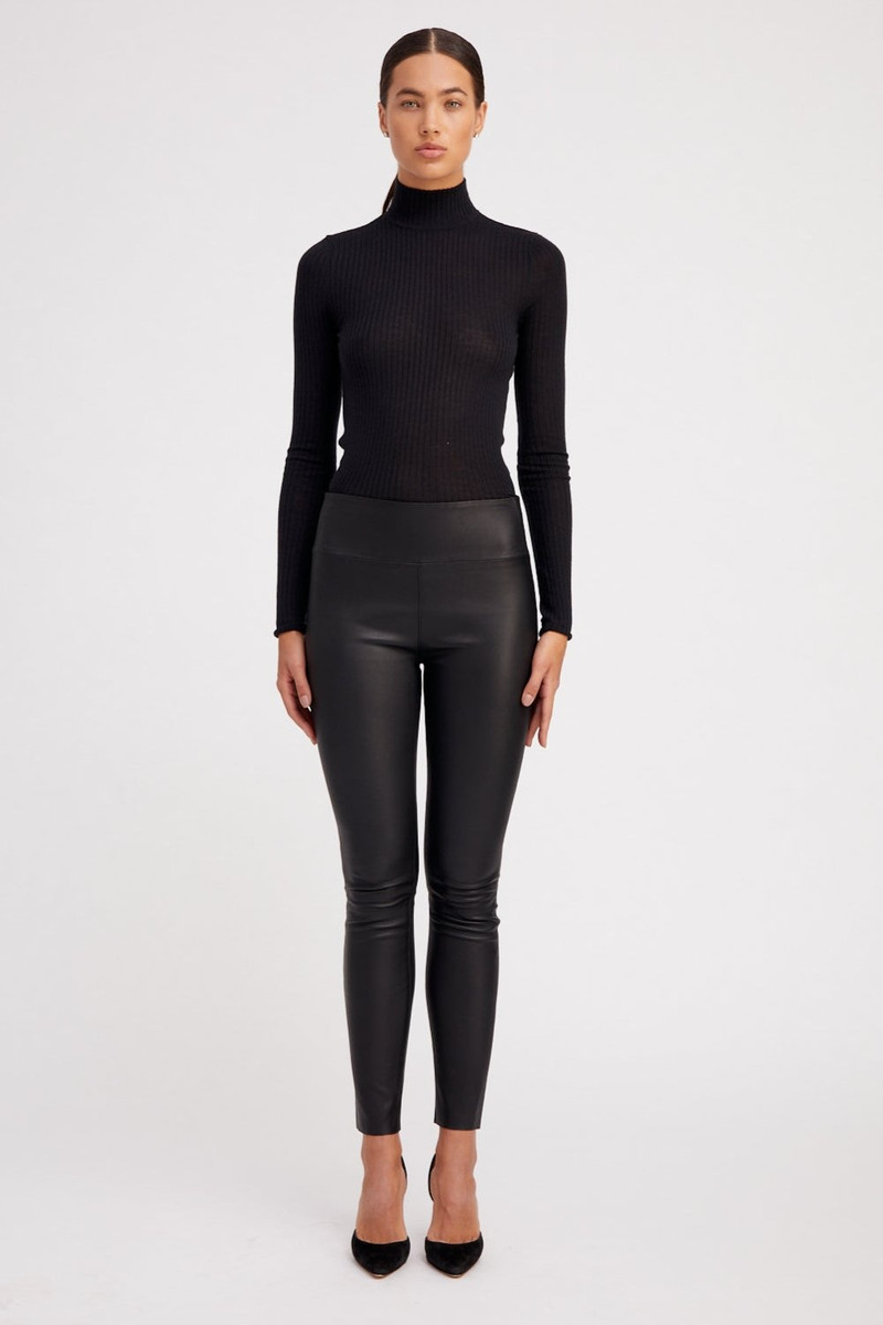 SPRWMN BLACK LEATHER ANKLE outlook
