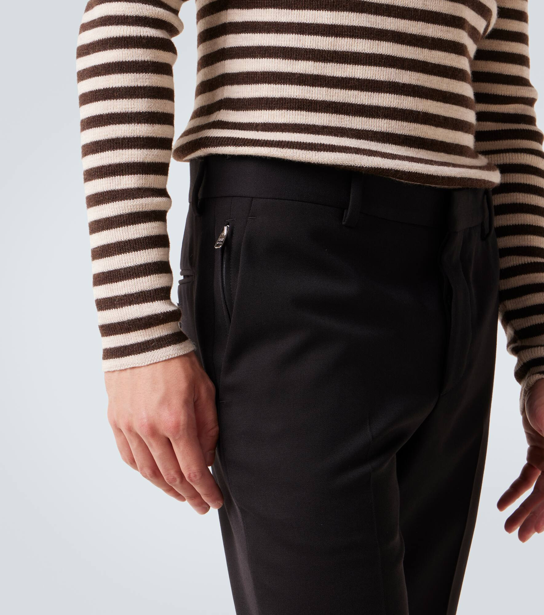 Virgin wool straight pants - 5