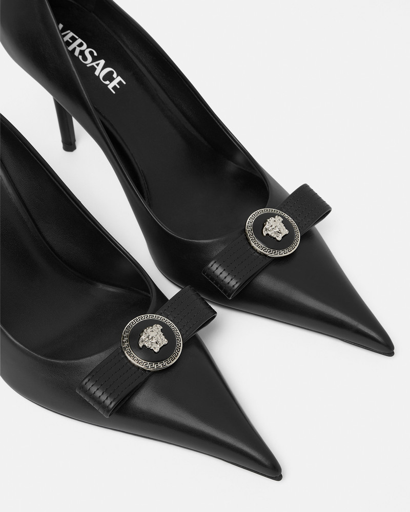 Gianni Ribbon Leather Pumps 85 mm 5