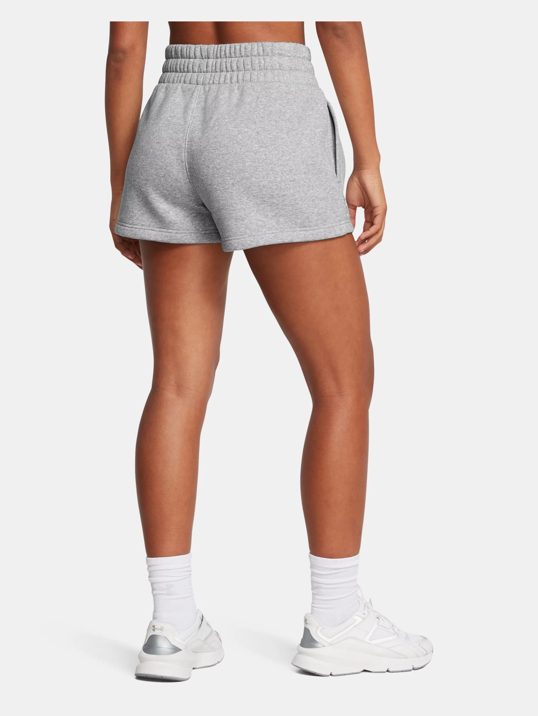 Women's UA Icon Fleece Boxer Shorts - 4