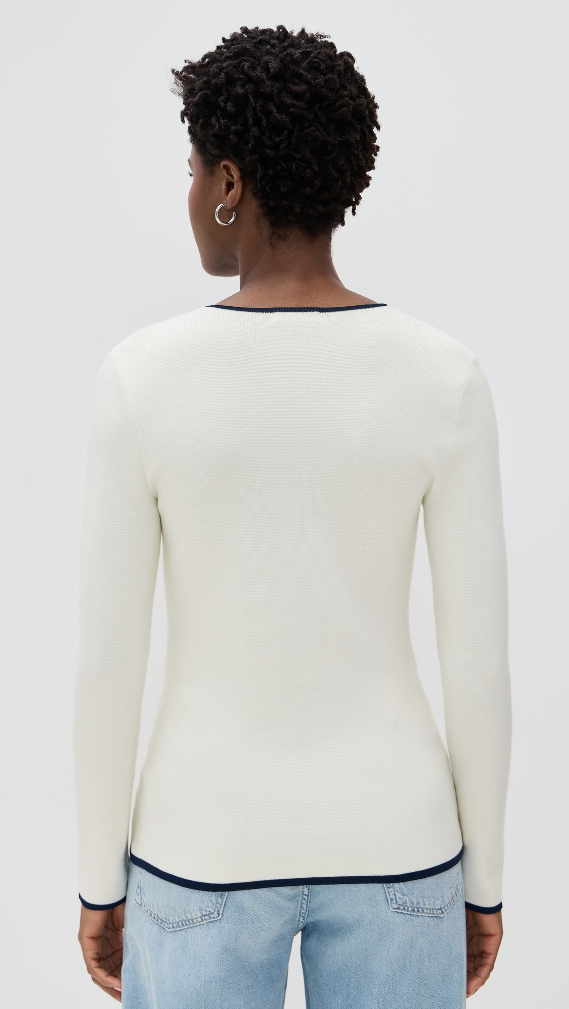 Ella Scoop Neck Zip Up Cardigan - 2