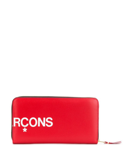 Comme Des Garçons rectangular logo print wallet outlook