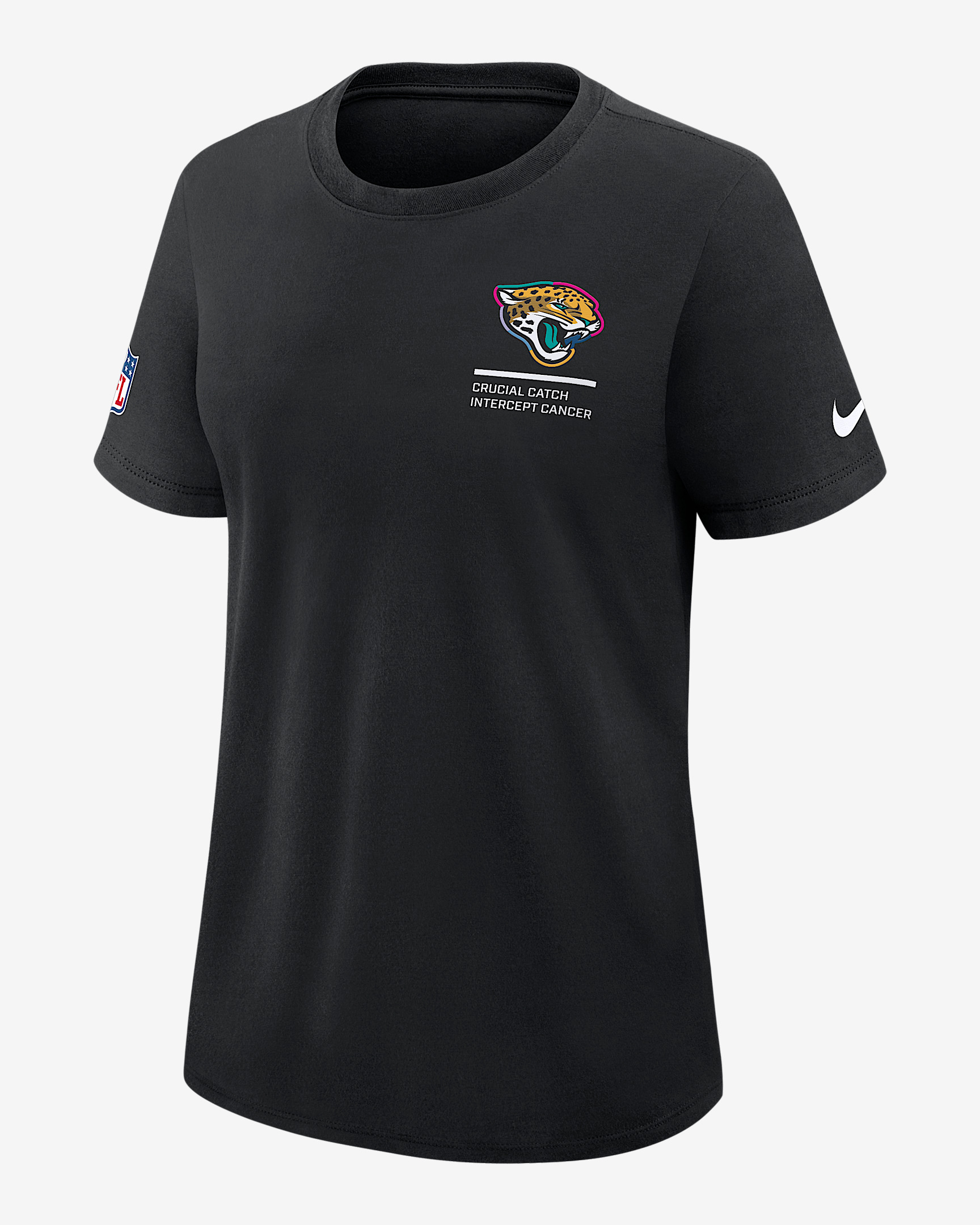 Jacksonville Jaguars Crucial Catch Women's Nike Dri-FIT NFL T-Shirt - 1