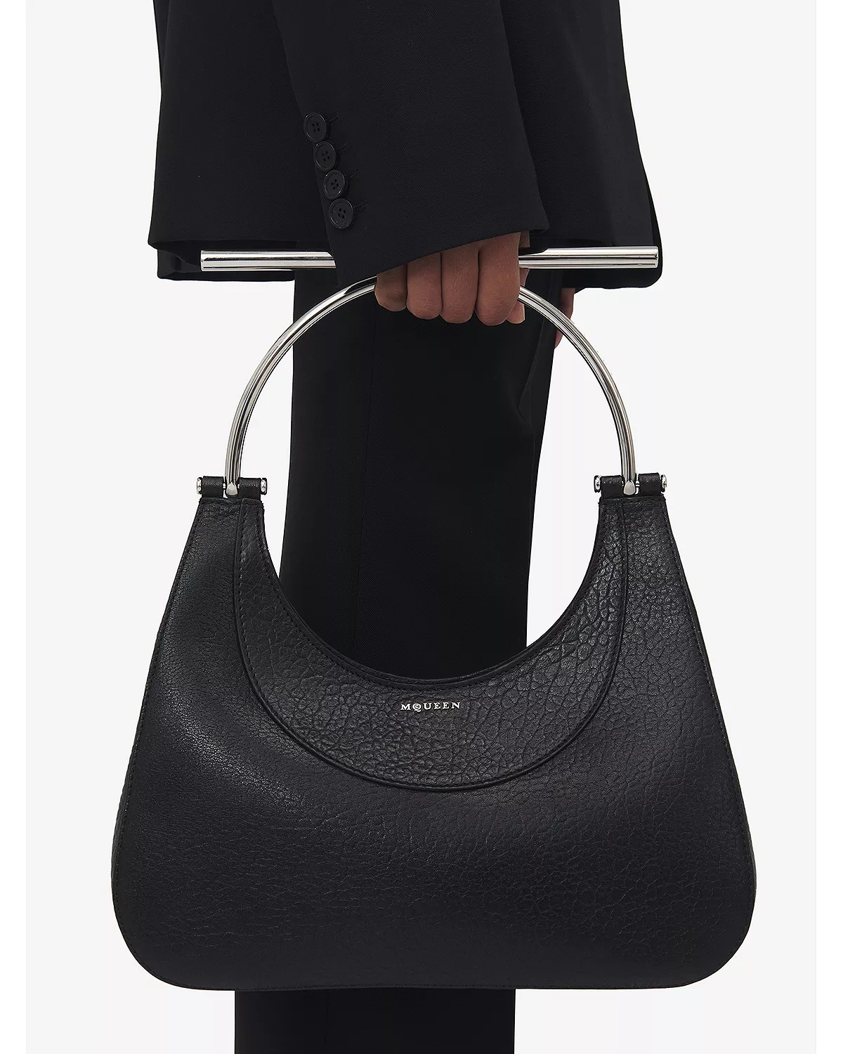 Cross Bar Small Leather Bag - 2