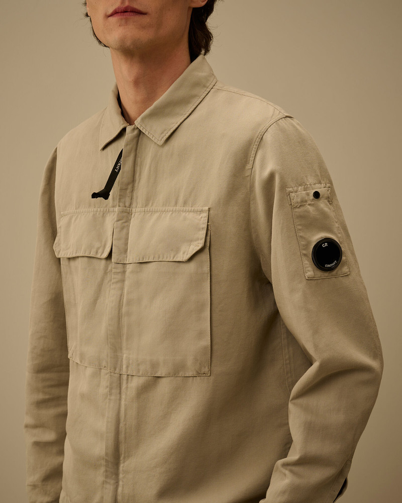 Cotton/Linen Zipped Lens Overshirt 5