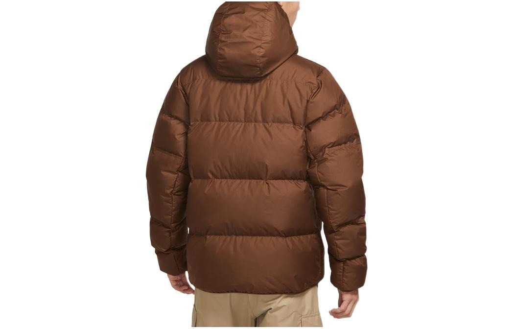 Nike hooded puffer jacket 'Brown' DV1132-259 - 2
