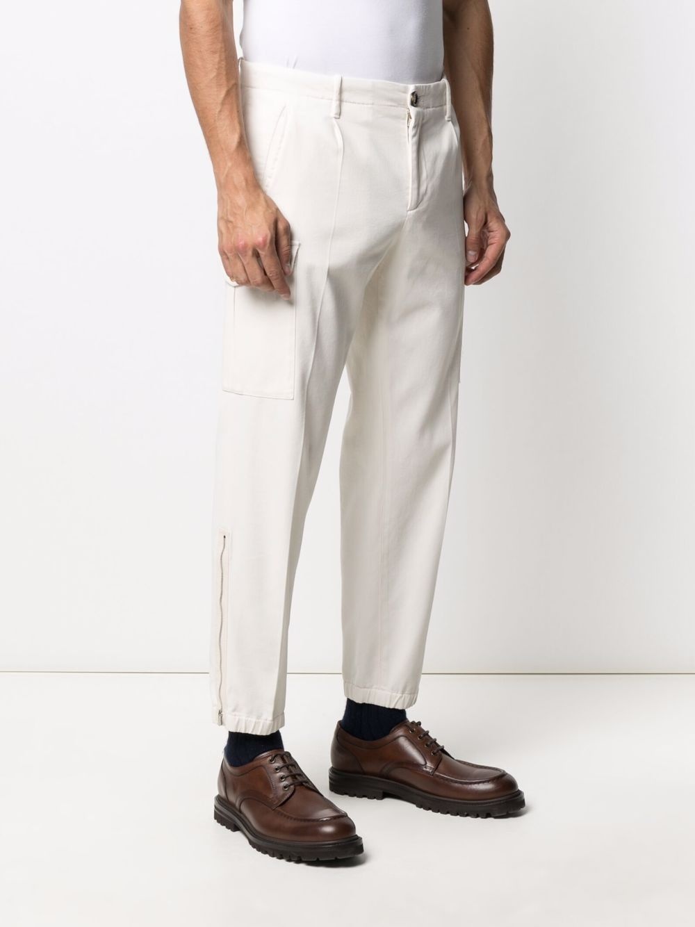 straight-leg cargo trousers - 3