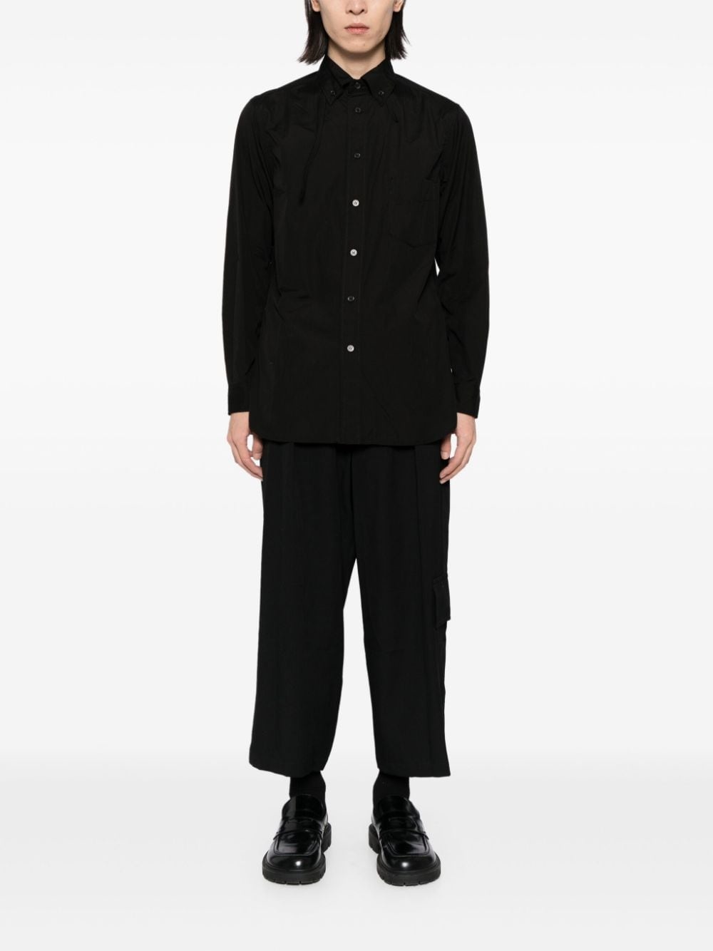 wool cropped trousers - 2