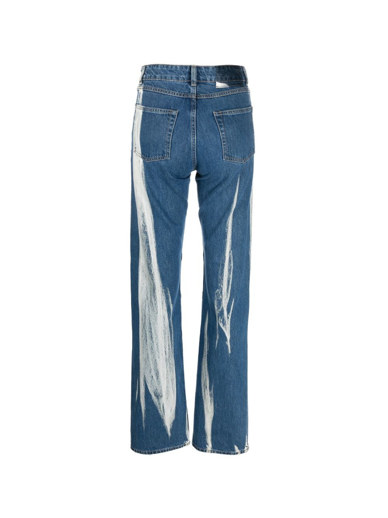 Our Legacy bleached-effect straight-leg jeans outlook