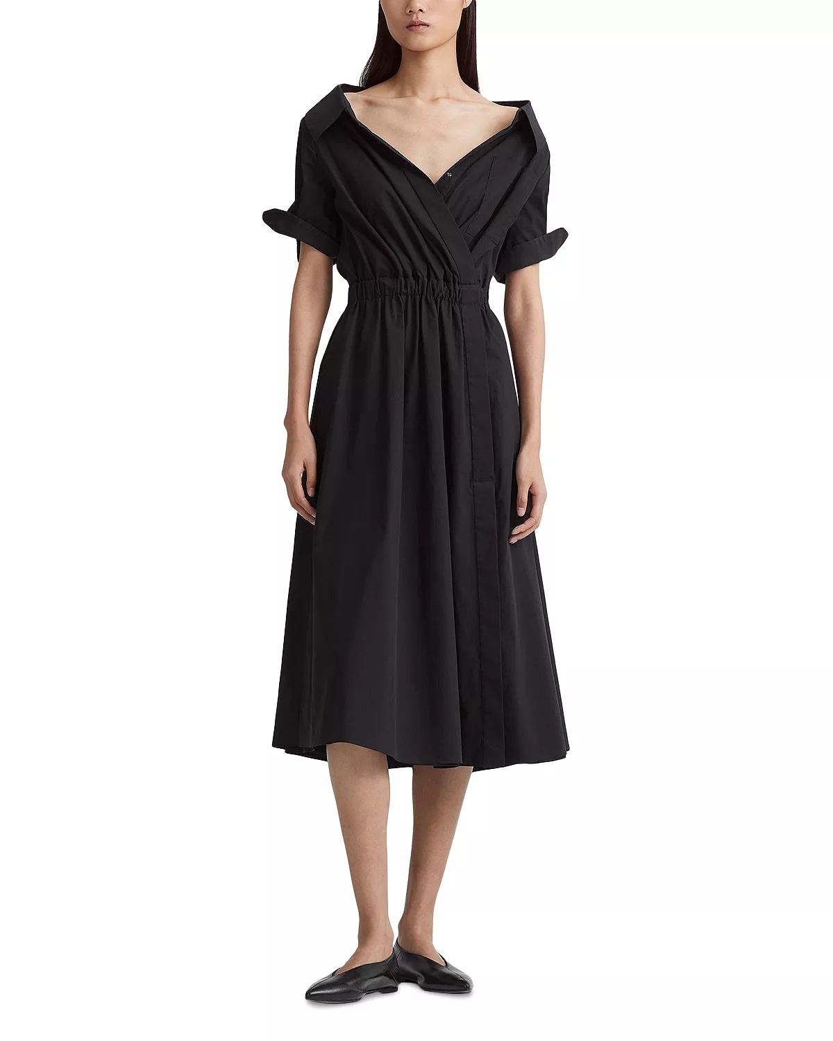 Lydia Open Neck Midi Dress - 1