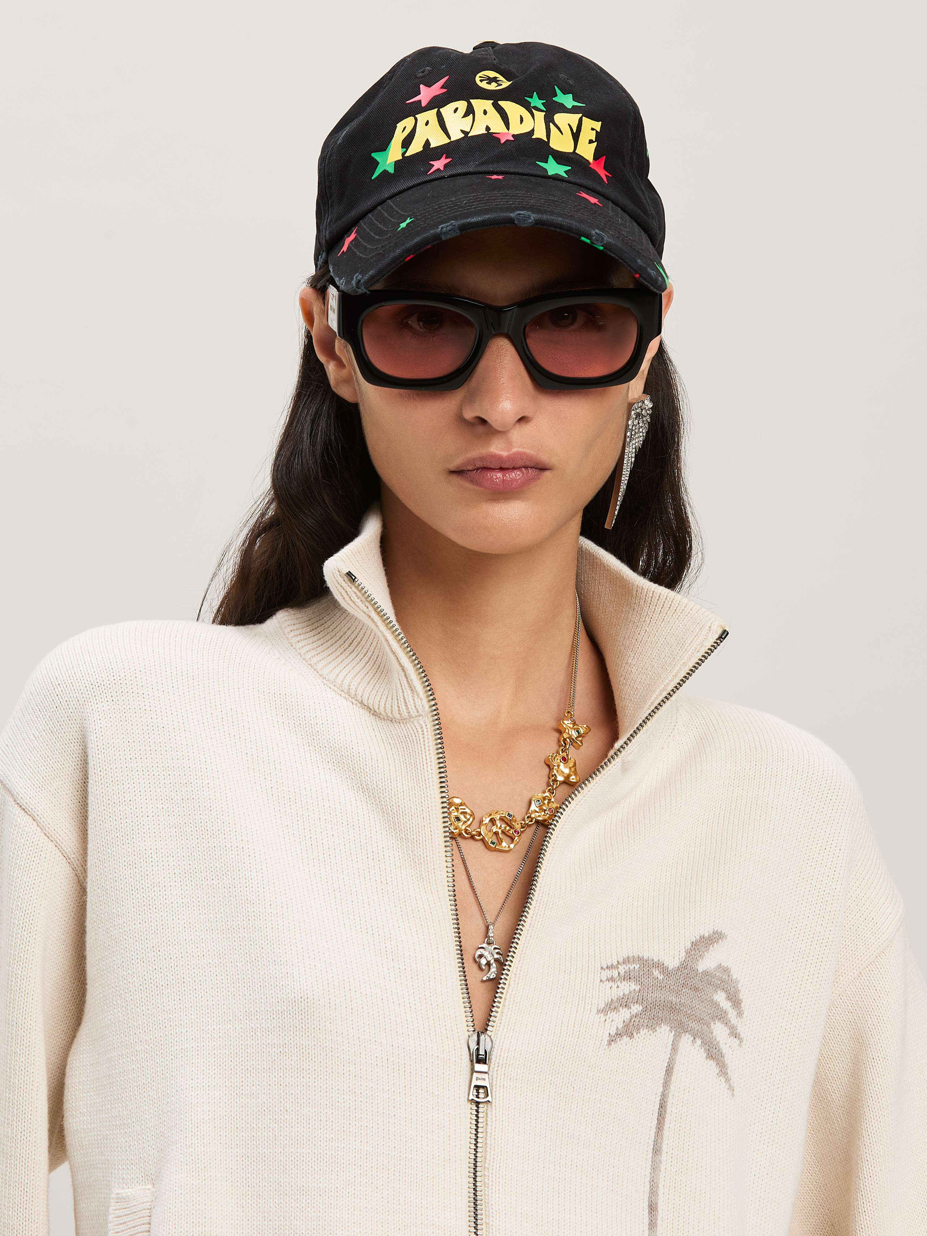 Palm Inlay Track knit jacket - 6