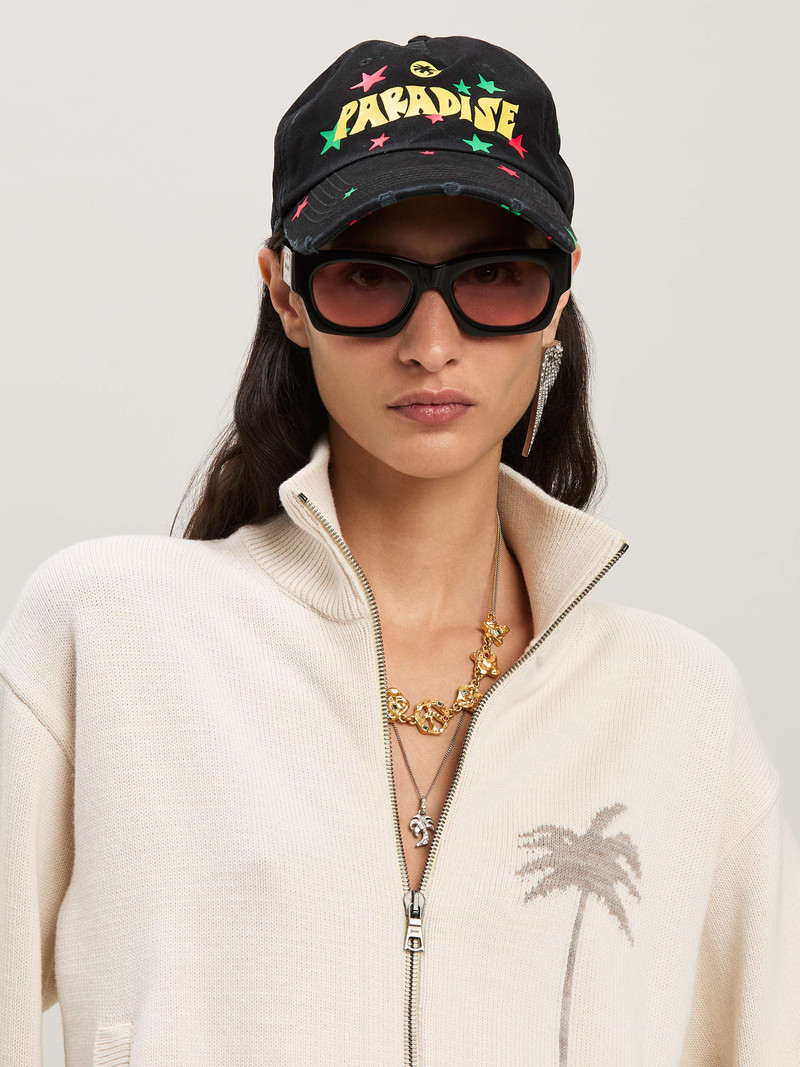 Palm Inlay Track knit jacket 6