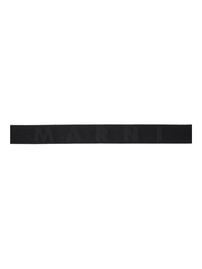 Marni Black Logo Belt outlook
