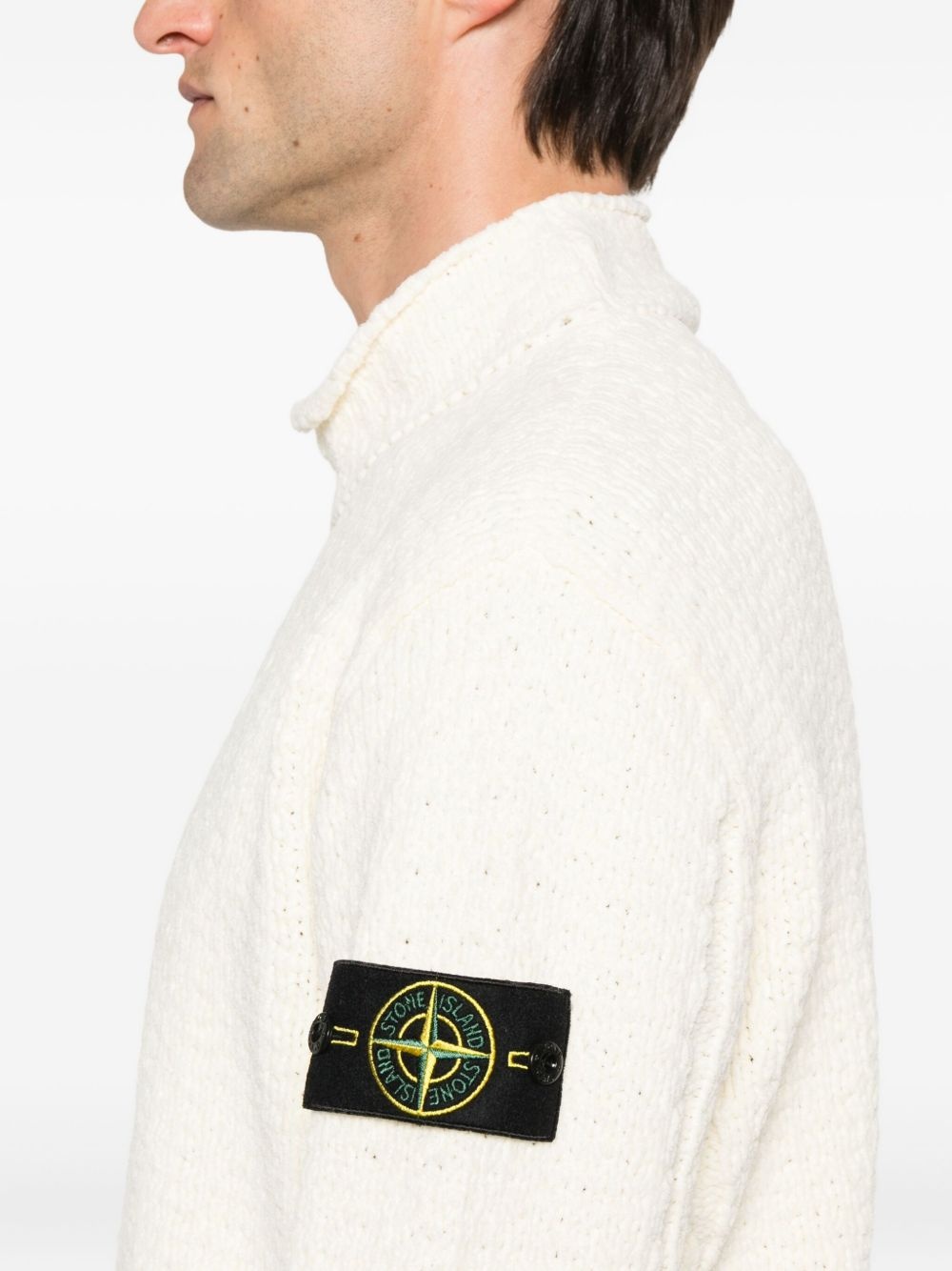 Compass-badge sweater - 5