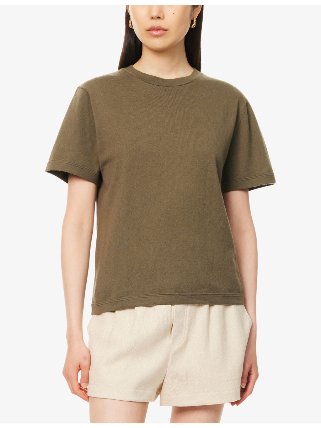 Cuba Round-Neck Cotton and Cashmere-Blend Knitted T-Shirt - 3