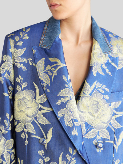 Etro DOUBLE-BREASTED JACQUARD JACKET outlook