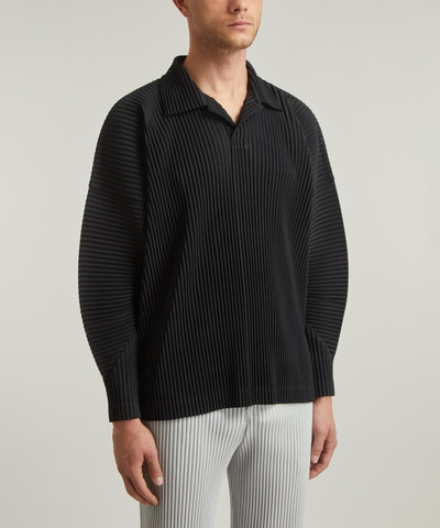ISSEY MIYAKE MC AUGUST Pleated Polo Shirt outlook
