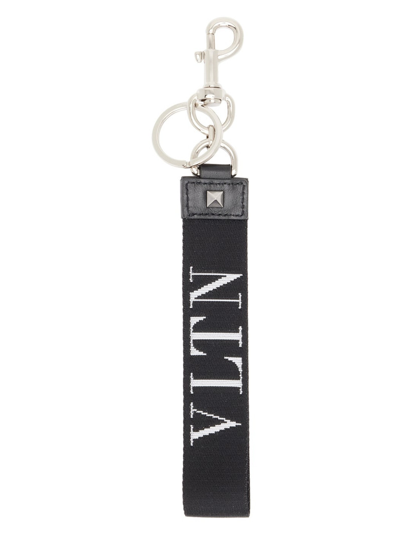 Black Jacquard Keychain 1
