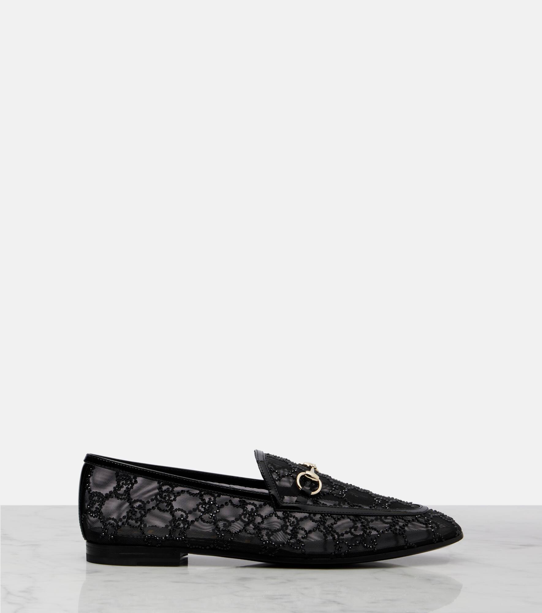 Gucci Jordaan GG Crystal loafers - 4