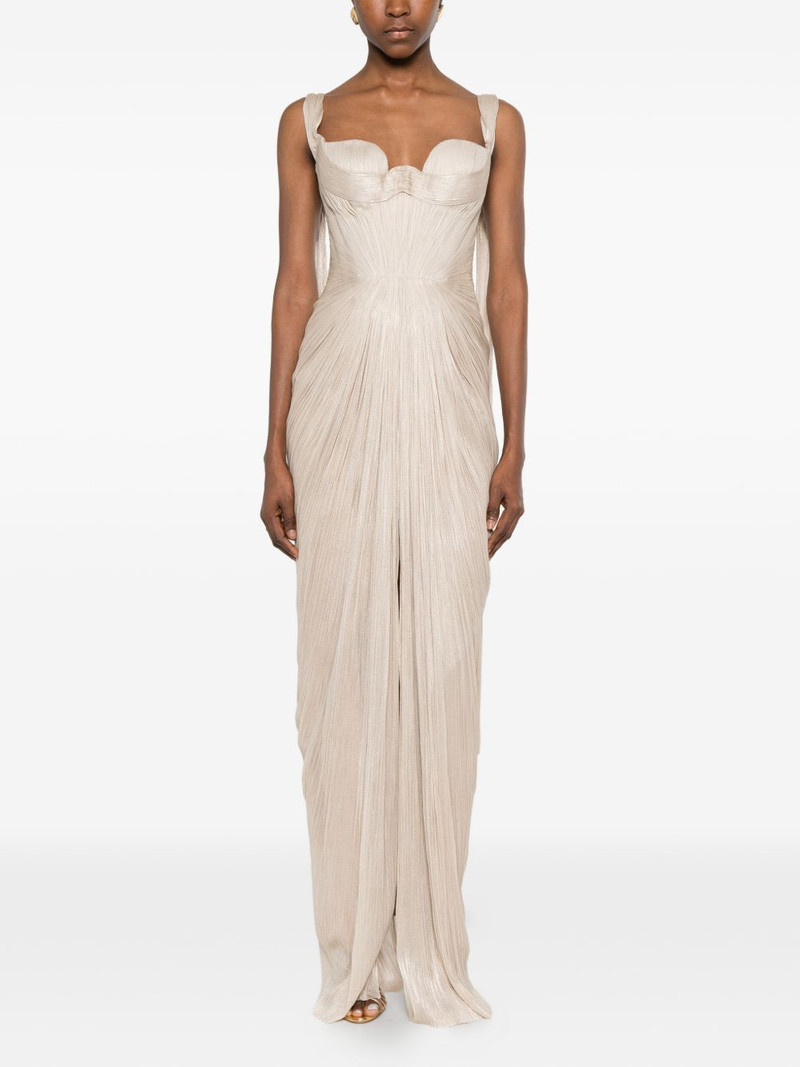 MARIA LUCIA HOHAN Anais pleated maxi dress outlook