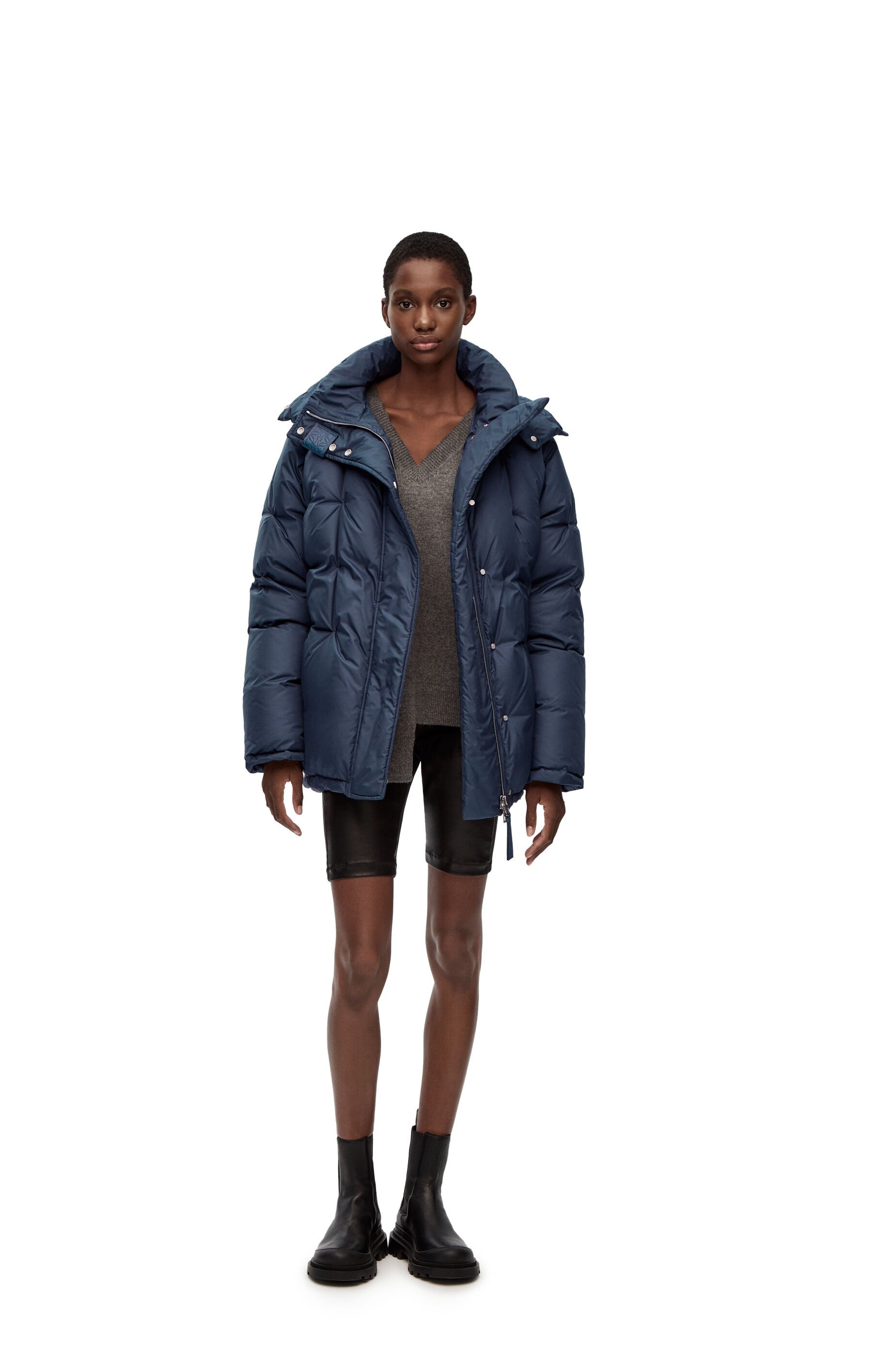 Long puffer in parachute nylon - 2