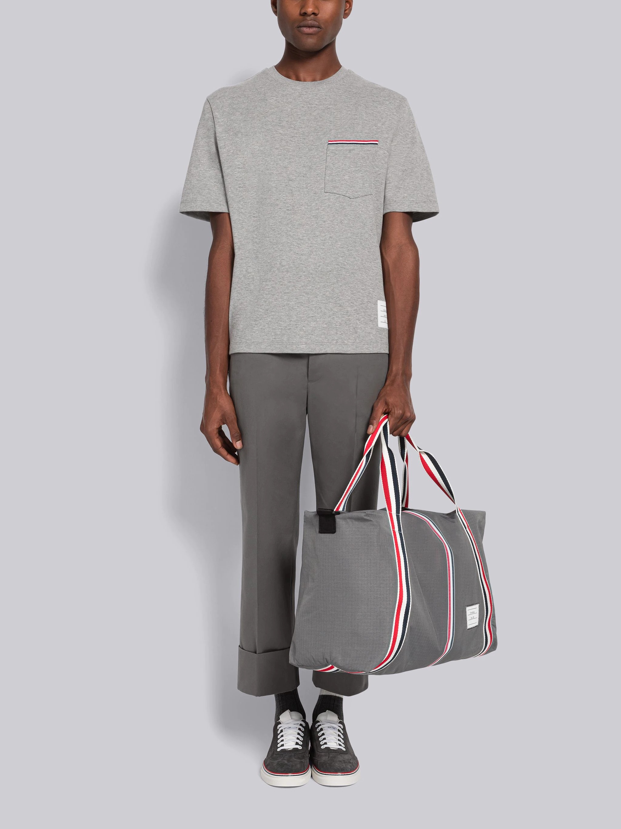 Thom Browne Oversized Short Sleeve Pocket Tee | REVERSIBLE