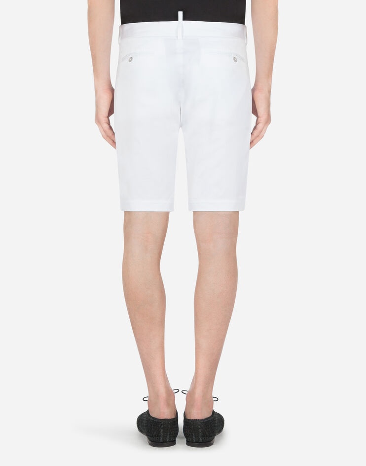 Stretch cotton bermuda shorts - 2