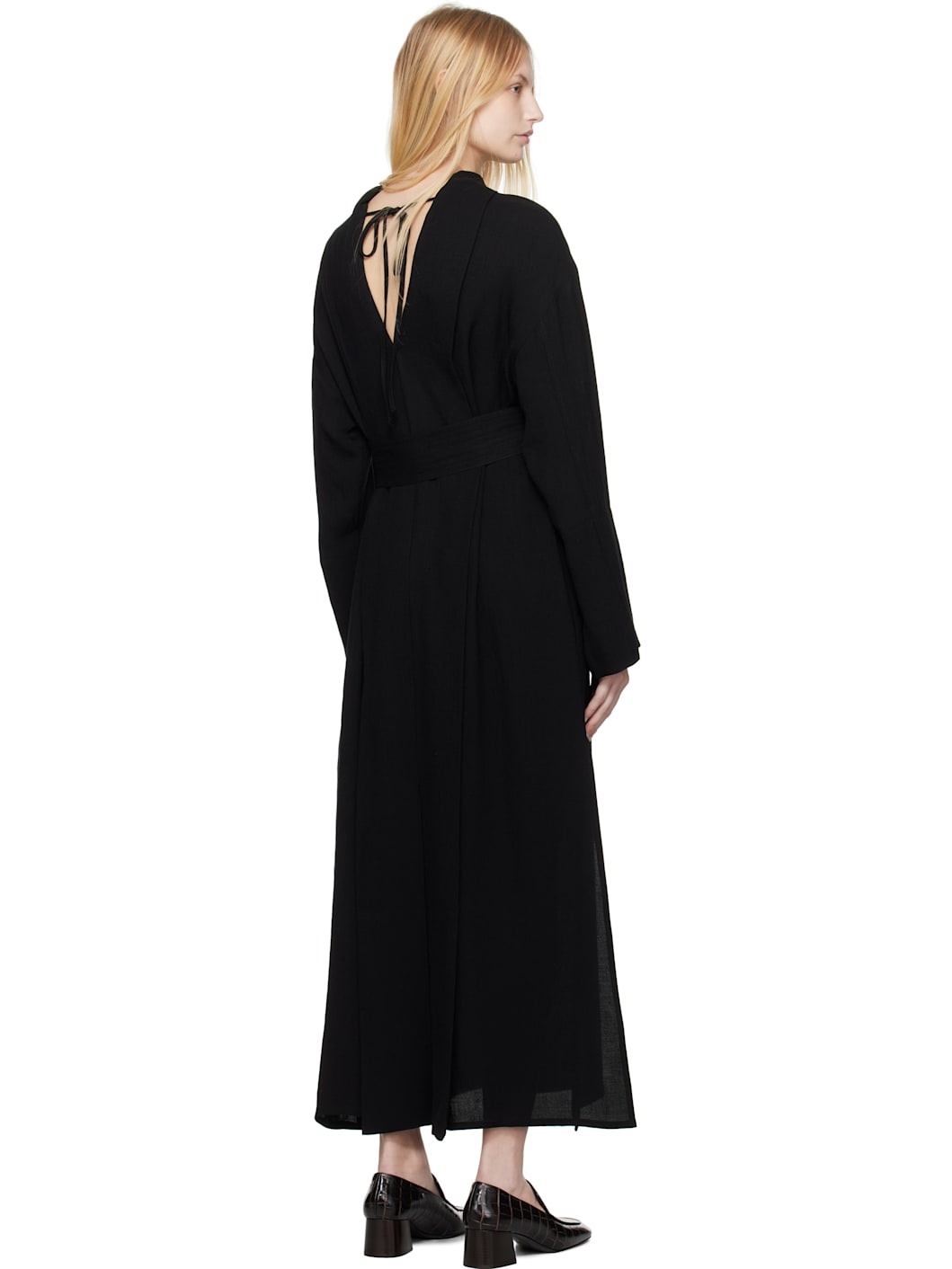 Black Reva Midi Dress - 3