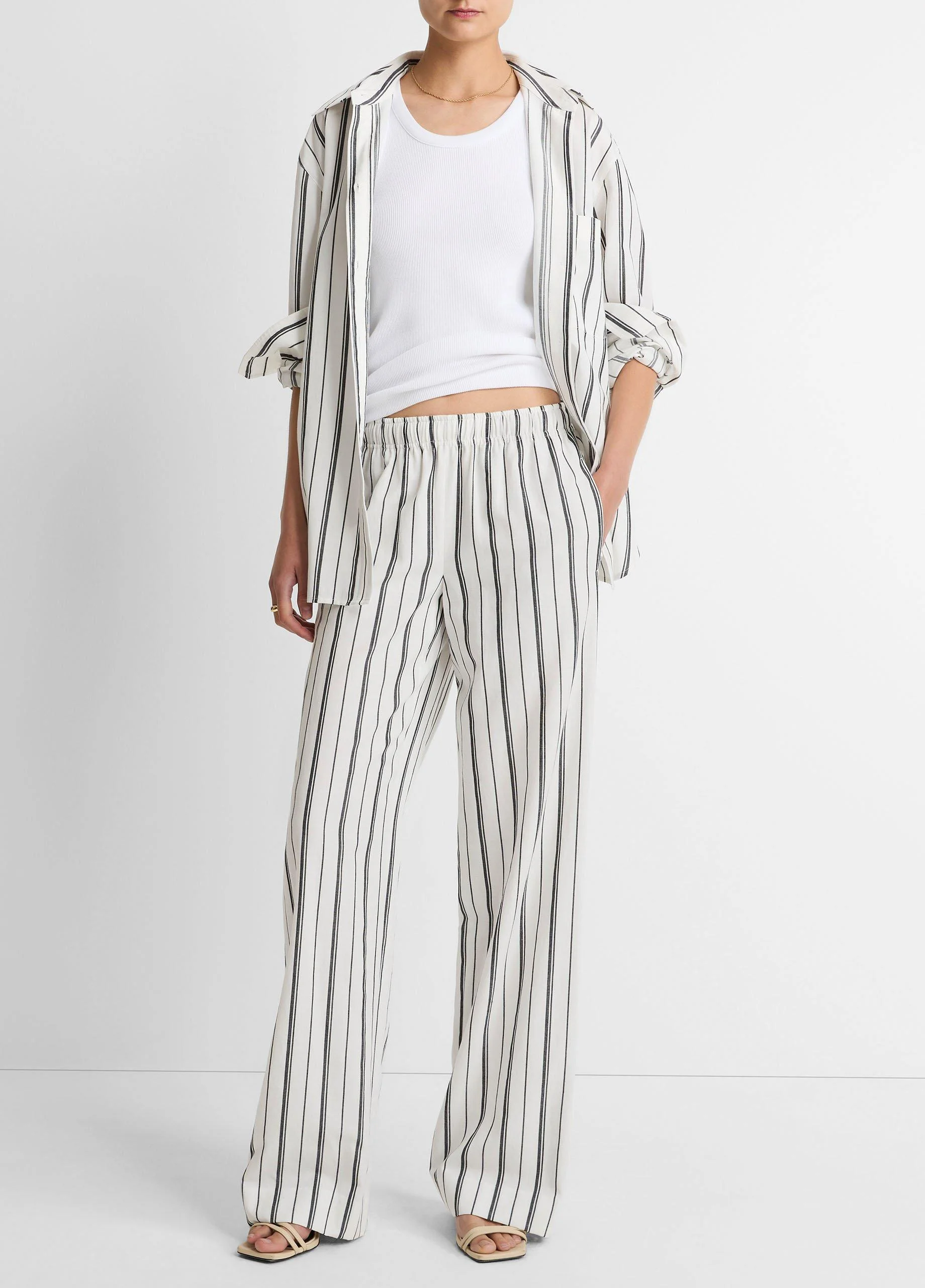 Resort Stripe Pull-On Pant - 1