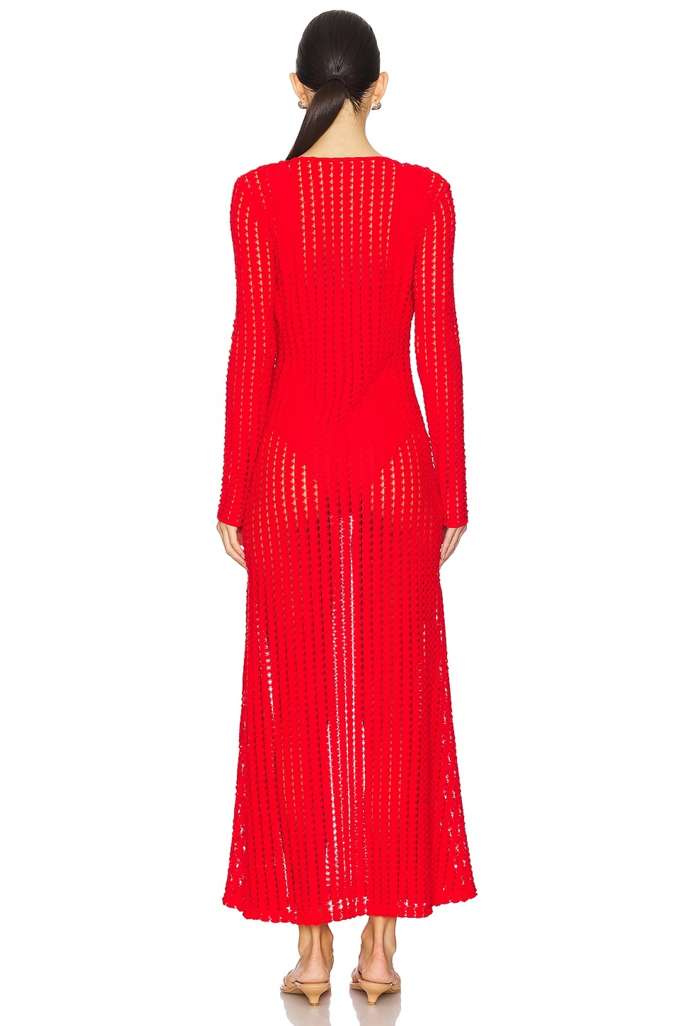 Elton Keyhole Midi Dress - 3